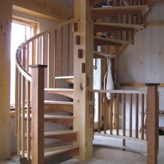 Timber frame Sprial Stair