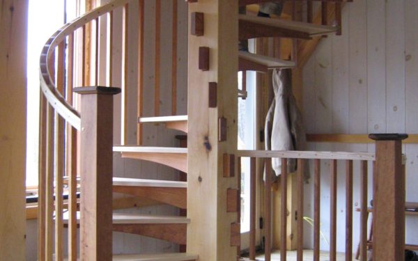 Timber frame Sprial Stair