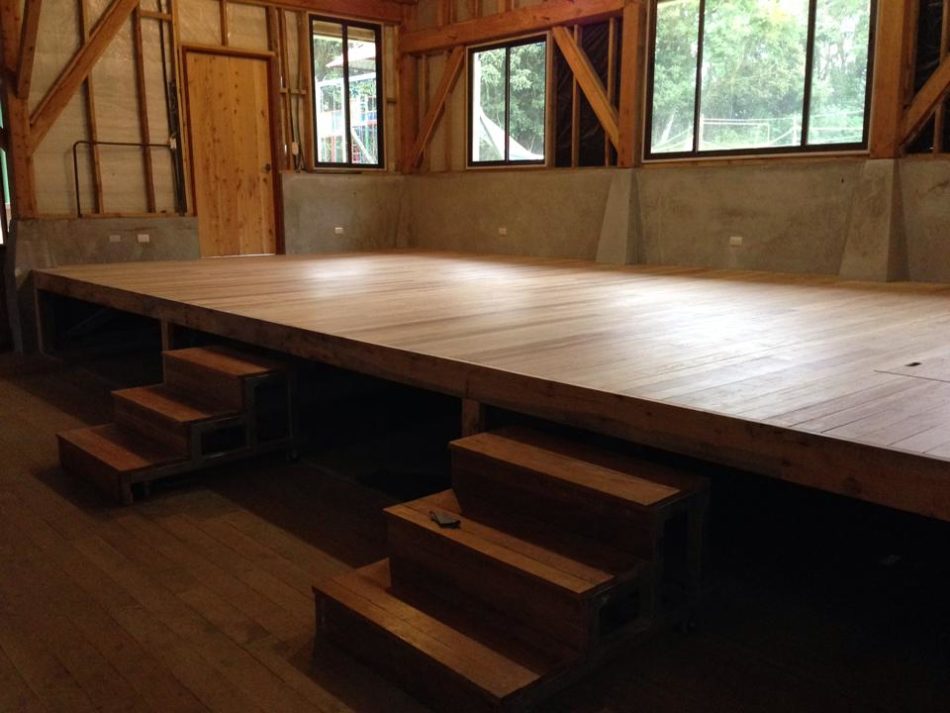 Finished Stage inside the Quaker Meetinghouse in Monteverde, Costa Rica