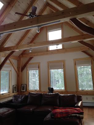 exposed timber beams throughout this post and beam addition
