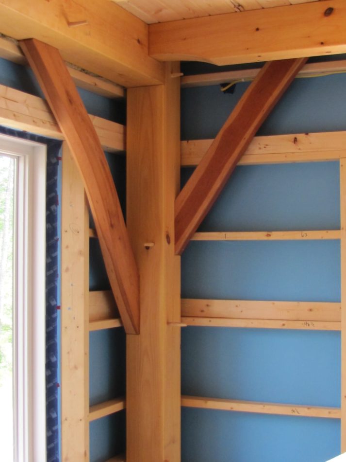Timber Frame preparation for cellulose insulation