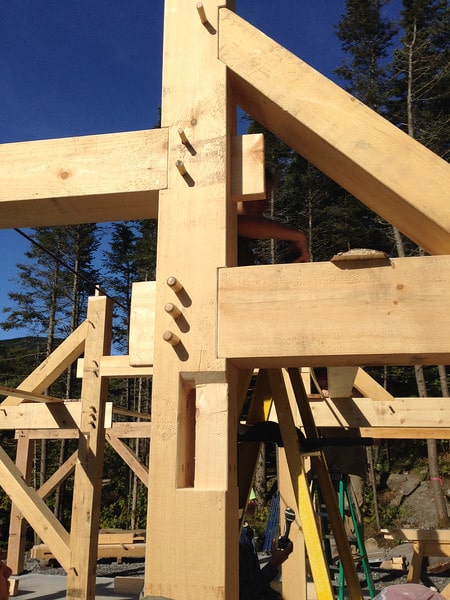 Timber frame bunkhouse lodge