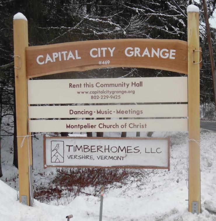 Capital City Grange gets a new sign
