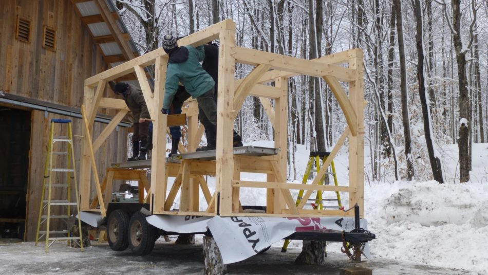 Tiny Timber House on a trailer