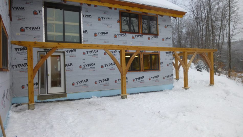 Timber porch addition