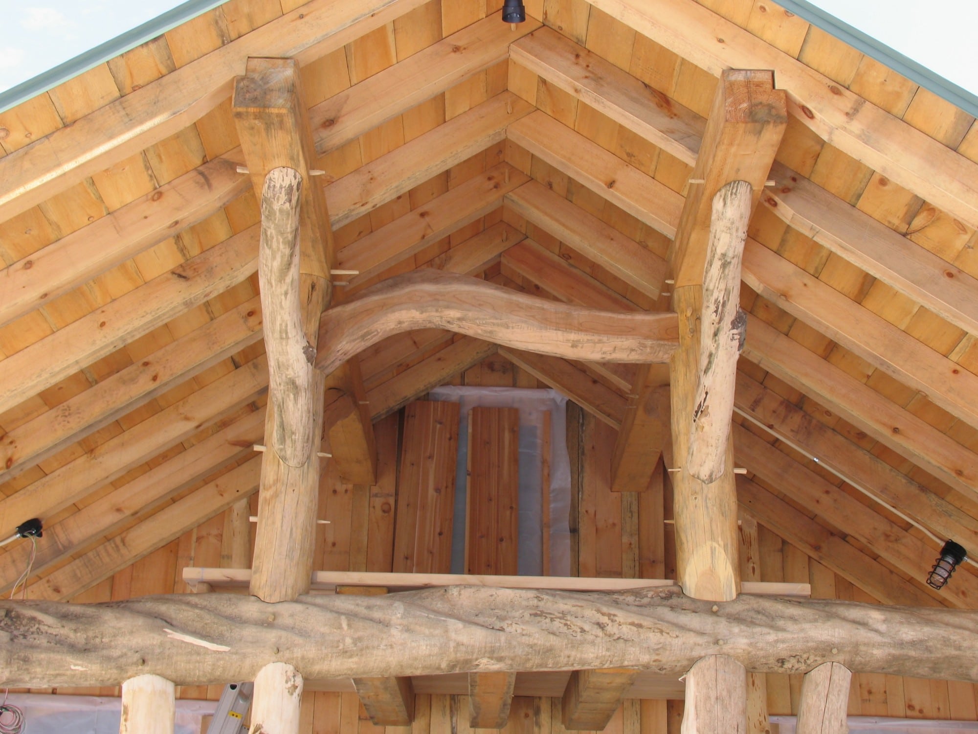 Spectacular Scribe Work in a Timber Frame Sugarhouse