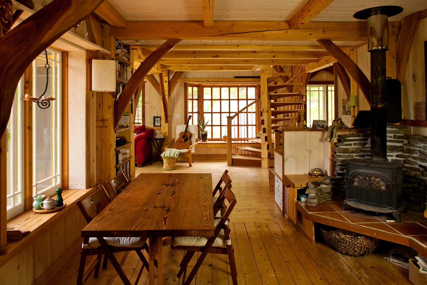 The Humble Abode A Small Vermont Timber Frame Home