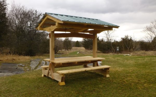 Fully Assembled picnic shelter