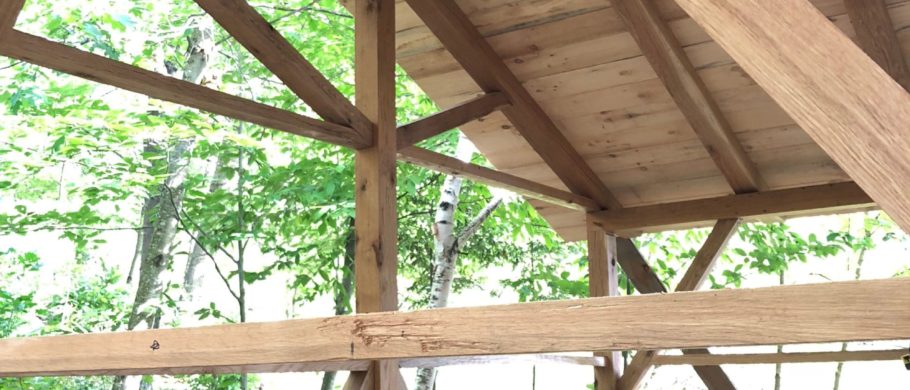 summer bedroom timber frame joinery kingpost frame