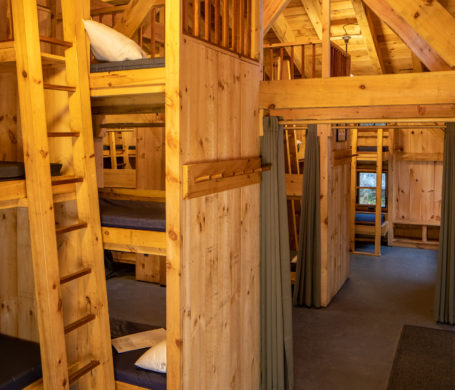 Bunks and Ladders in Timber Lodge