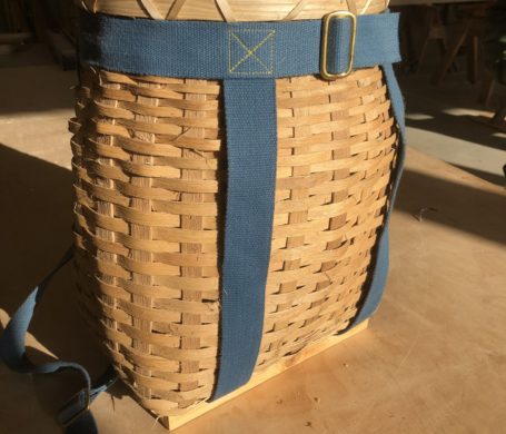 Black Ash Backpack Basket complete with straps