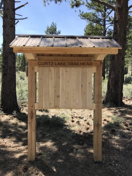 classic trailhead kiosk for bureau of land management