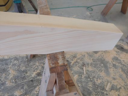 seat cut of curved entrance roof rafter