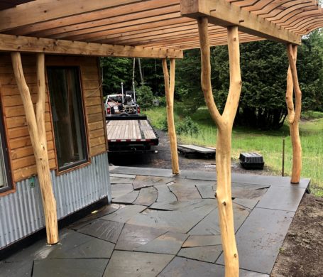 Timber Framed Pergola on a Patio