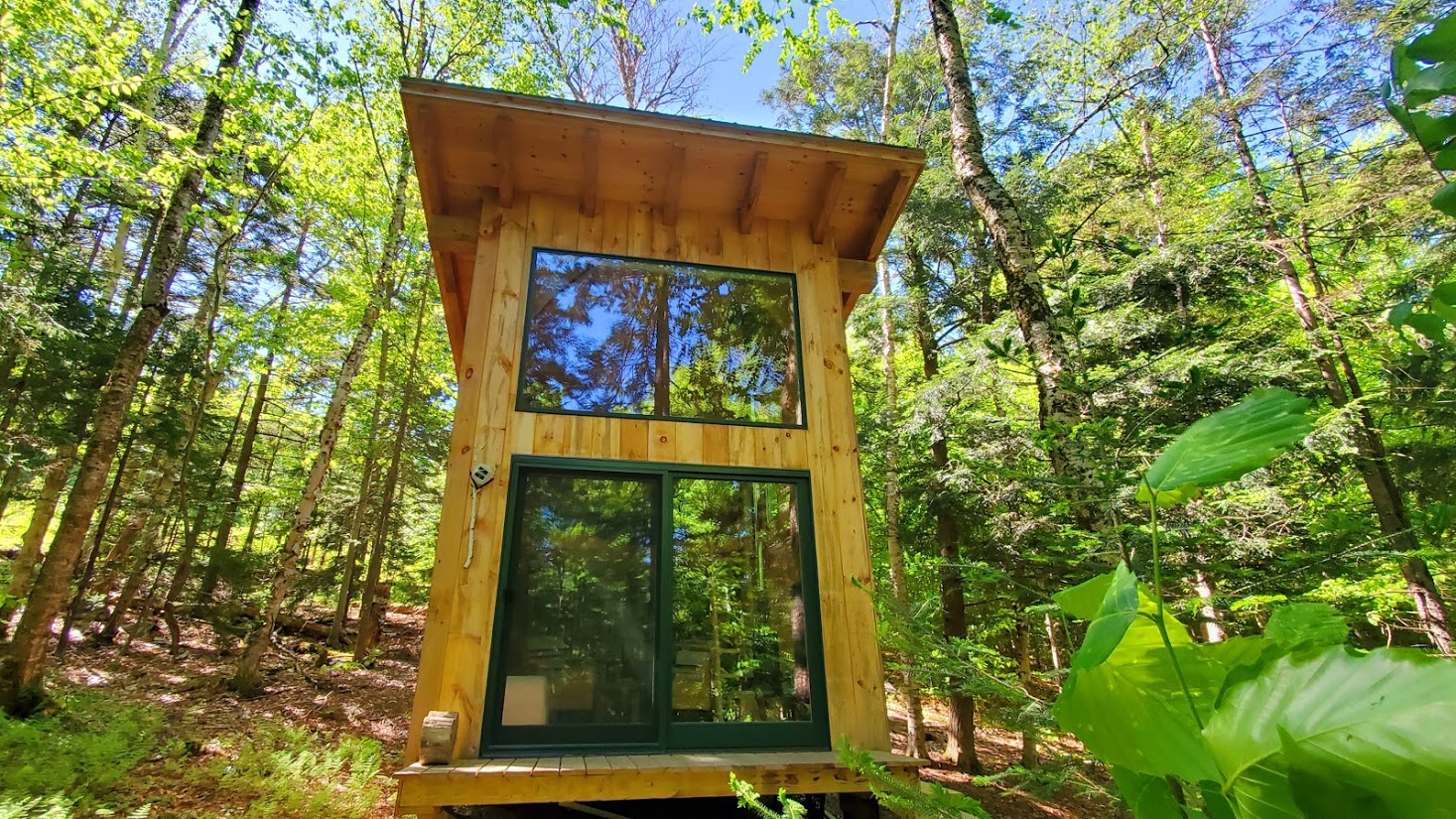 dull Imaginative Botany Timber Frame Writer's Retreat Cabin