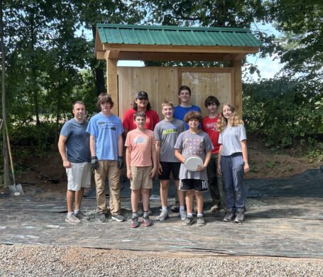 boy scout troop 260, after installation of kiosk